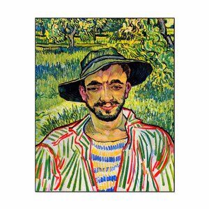 Van Gogh Art Print 8"by10" THE FARMER Reproduction of Fine Art Famous Painting